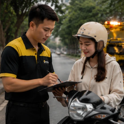 CỨU HỘ XE MÁY 15 quy trinh cuu ho 3
